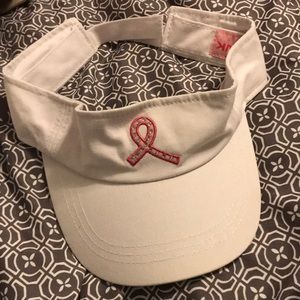 Breast cancer awareness visor